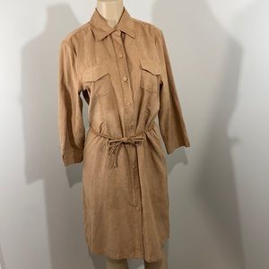 New York and Company Suede Dress